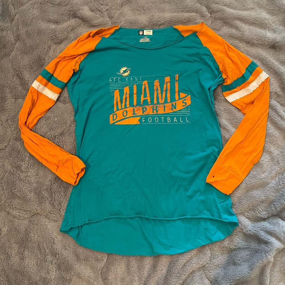 NFL Miami Dolphins long sleeve tee shirt brand new no tags size XL